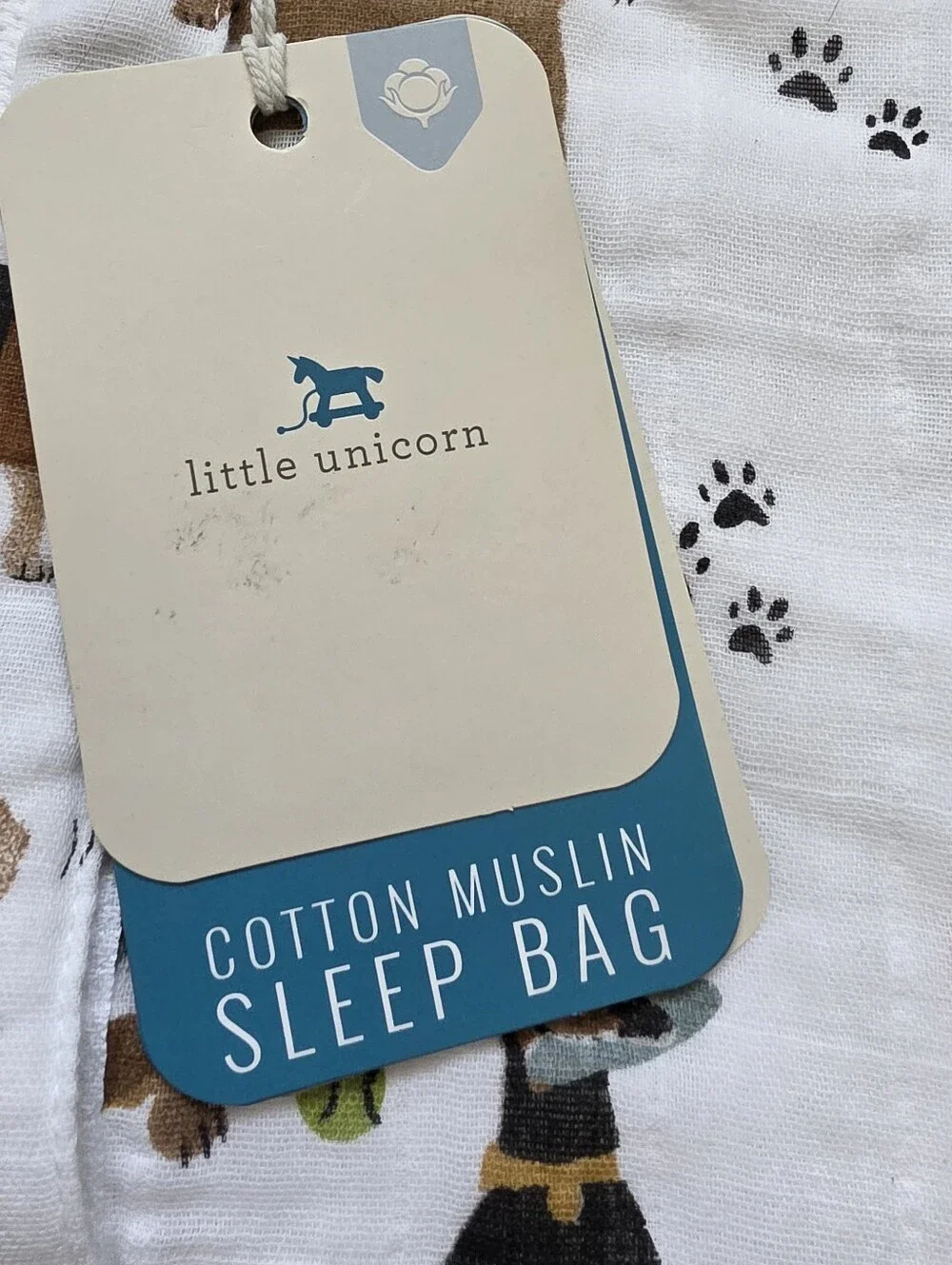 Little Unicorn Cotton Muslin Sleep Bag (12-18 Months Large)